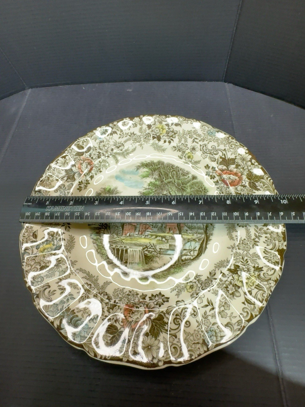 Johnson Bros Mill Stream Dinner Plate 10.25” Made In England Floral Transferware