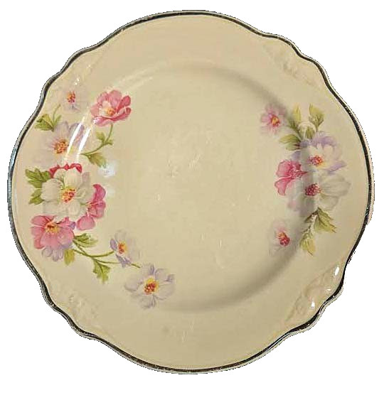 VTG Lot of 5- China Salad /Luncheon Plates Mixed Floral Blue White Pink