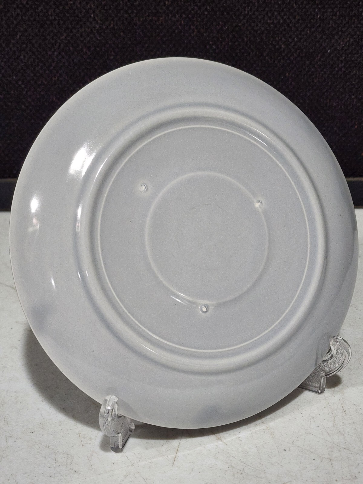 HOLLYDALE GRAY/BLUE California Malibu Modern Pottery Tea Cup & Saucer Set