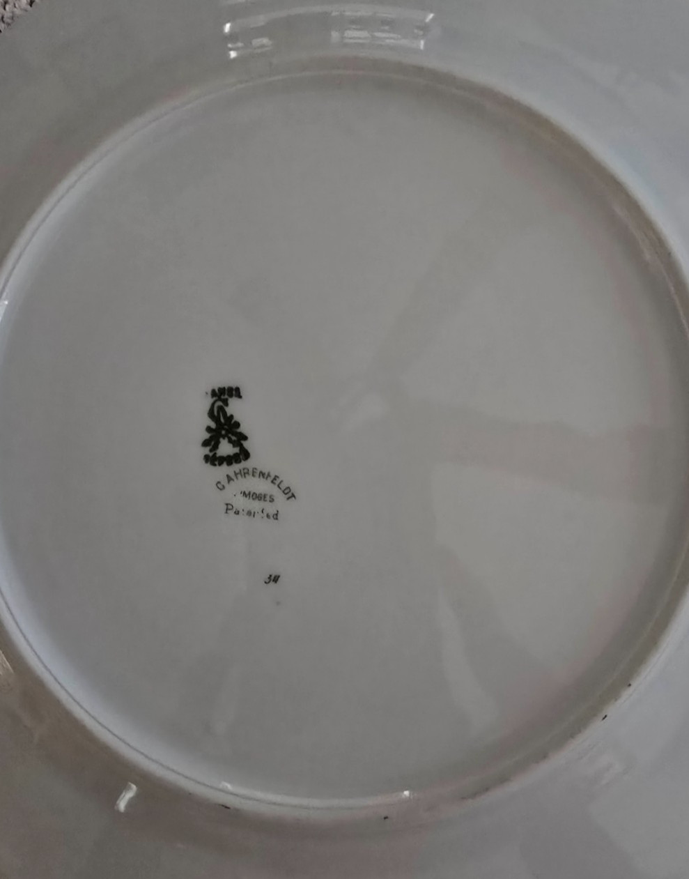 6 C. Ahrenfeldt Limoges 1 dinner 1 Salad 2 bread plates Vintage 30″s Birds,