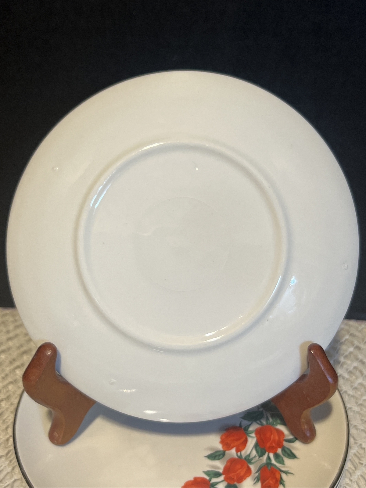 Salem-American Ironstone-Red Roses-5 1/2” Bread Plates-Set Of 4