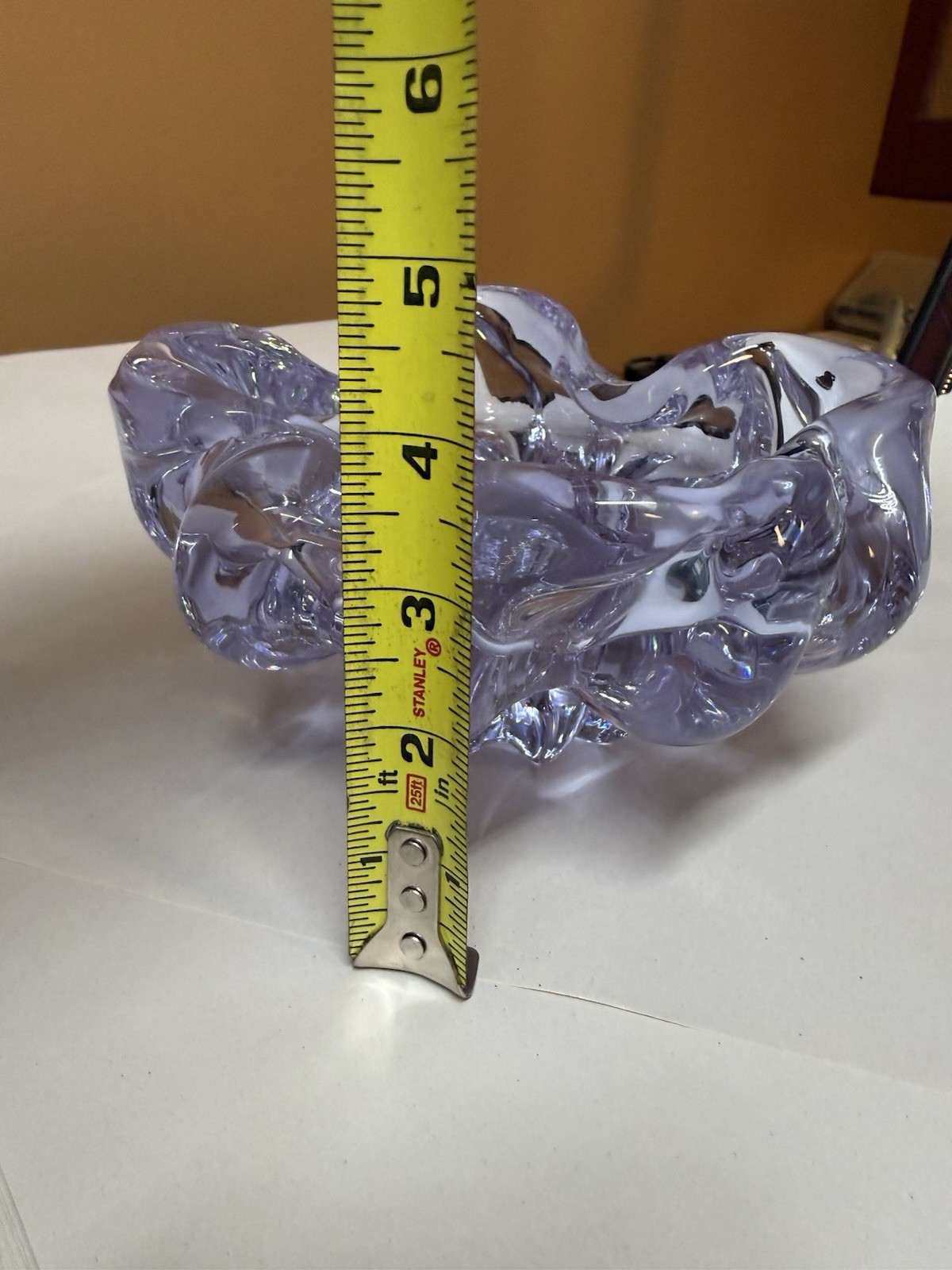 NEODYMIUM GLASS, SCARCE Glassware, VINTAGE6”1/2Tallx3”1/2 Wide, 5.62 Lbs Apprx