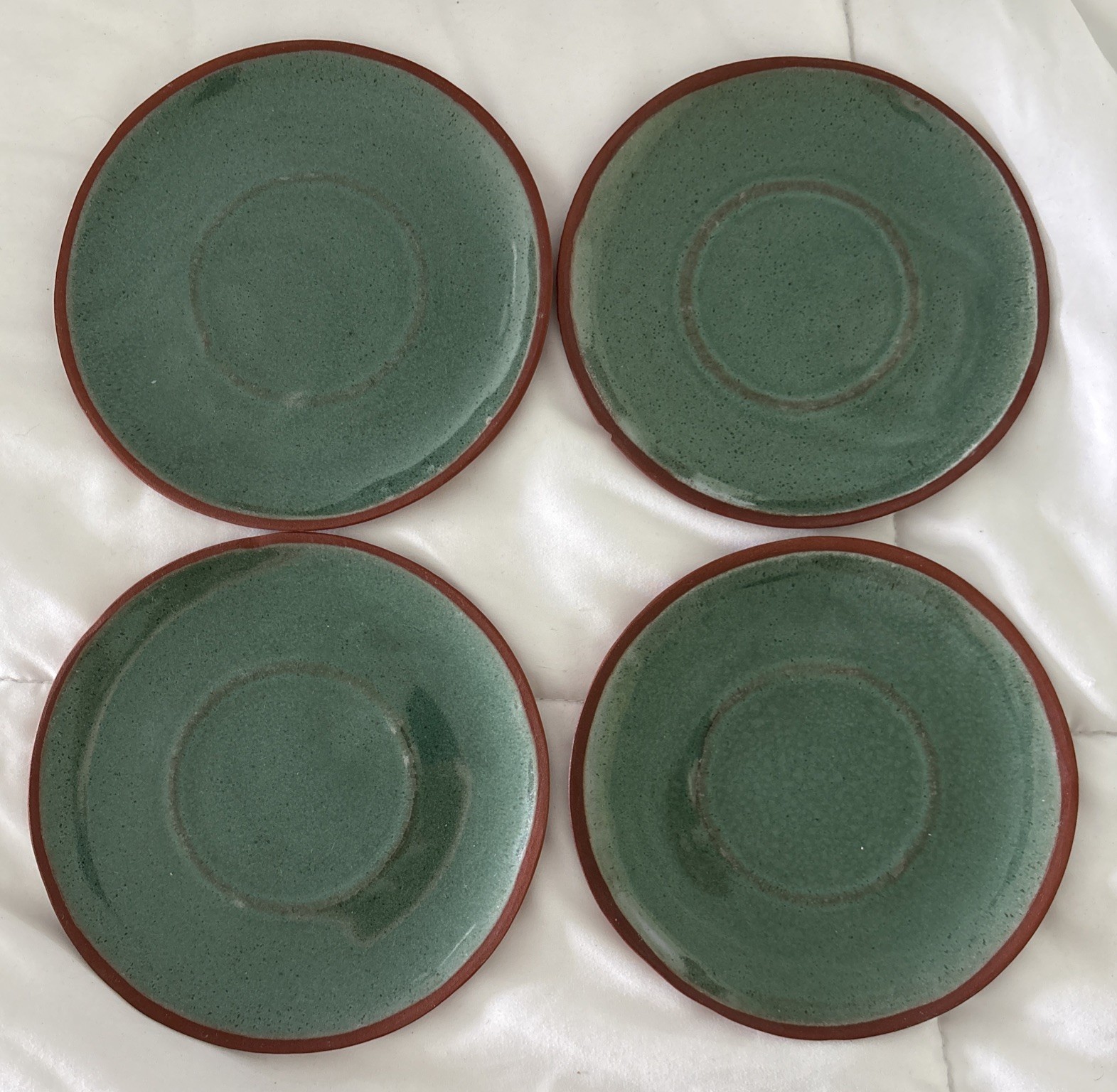 Beatrice Albert for Albert Of Georgia Southern Harvest Pottery Set Of 4 Saucers