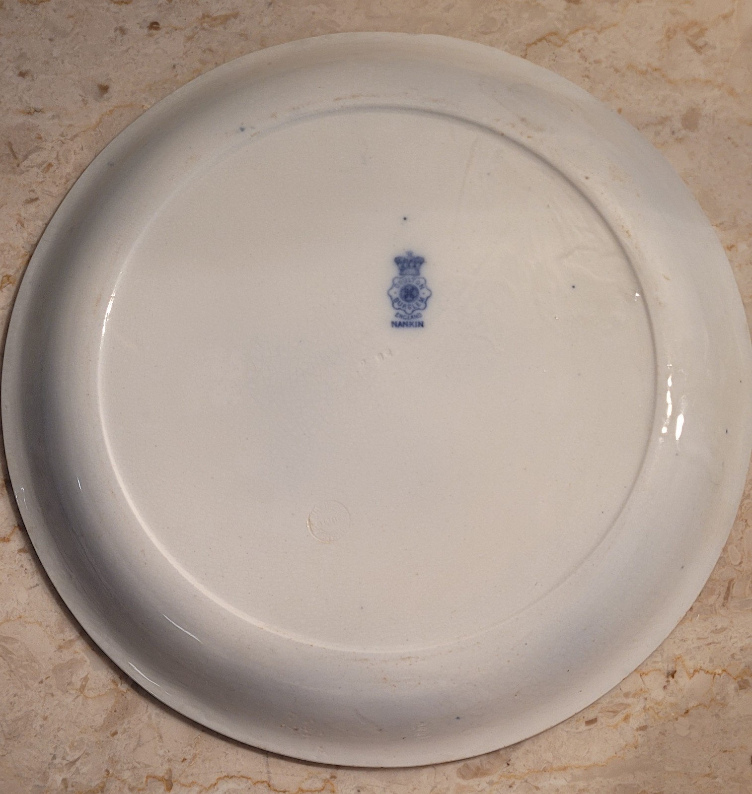 Colton Burslem Transferware Plate England Nankin Pattern