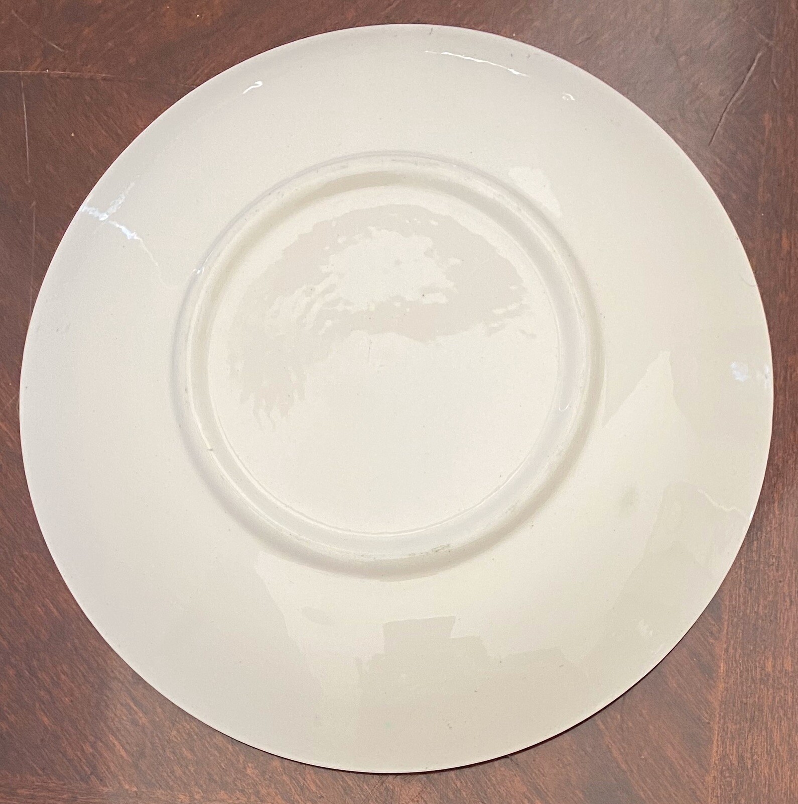 Blue Ridge Big Saucer vintage pottery yellow spiderweb mid century modern dish