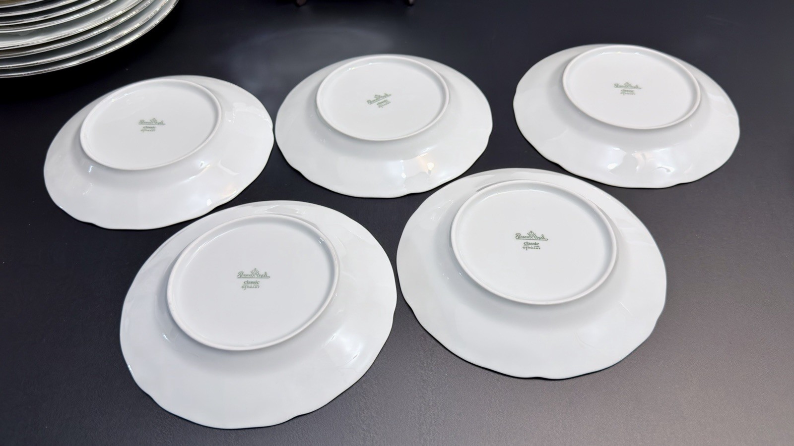 VTG Rosenthal Germany Sanssouci White Embossed 15Pc Dinner Set 5place Setting EC