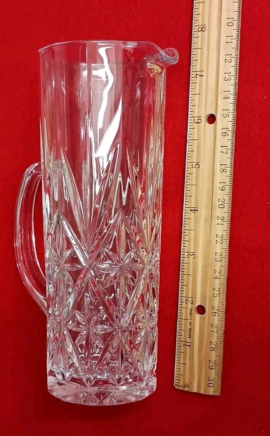 Cristal d’Arques 24% Lead Crystal Pitcher & 2 Matched Glasses 3 Piece Set France