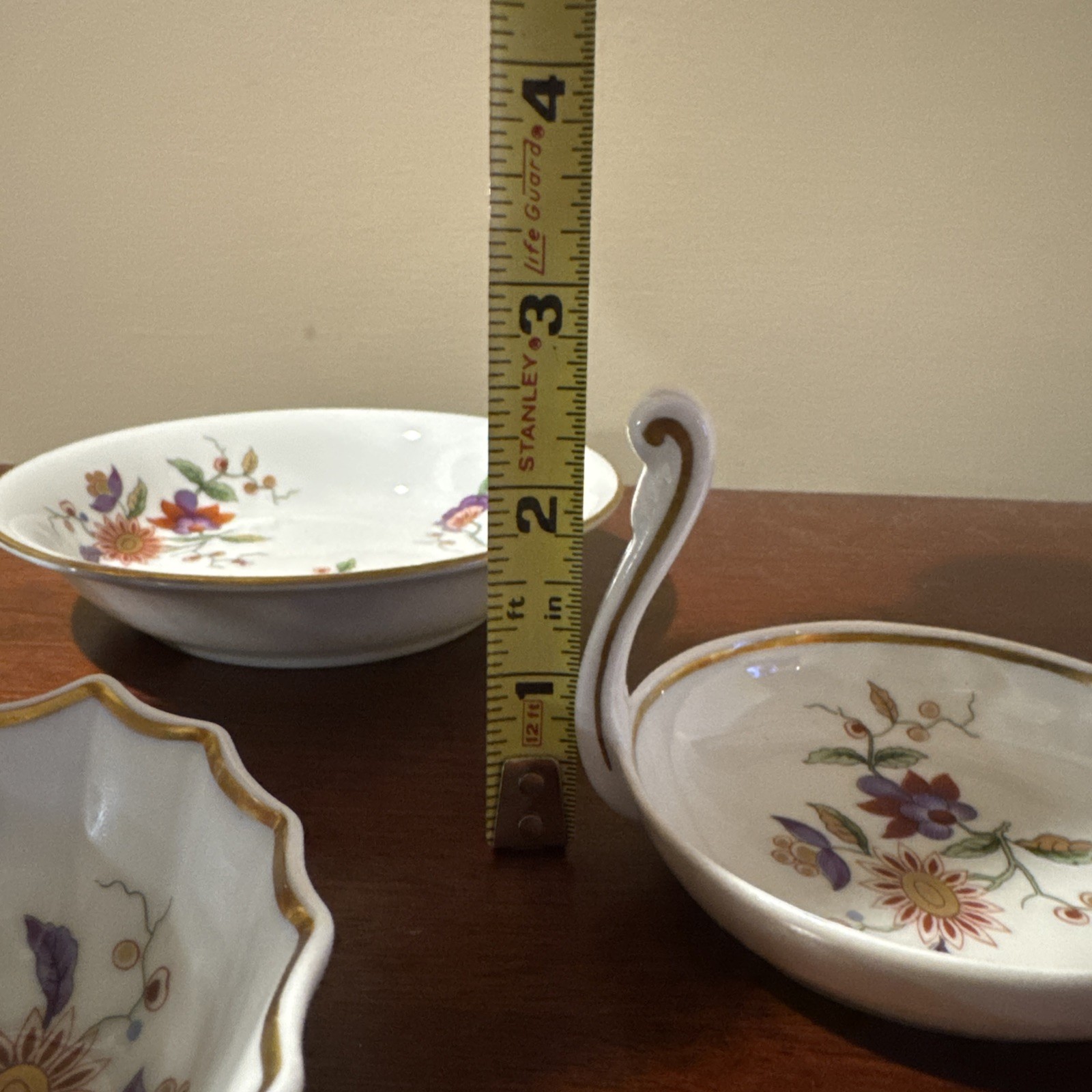 Richard Oriente By Ginori Florence Italy Flowers Spoon Rest Nut Bon Bon Dish Lot