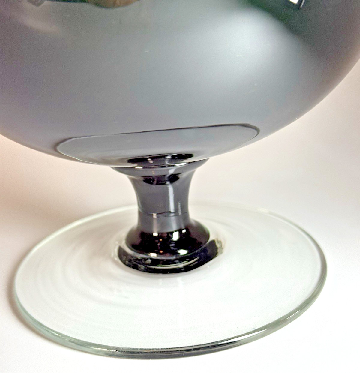 Beautiful Hand Blown Dark Green Footed Barware 48oz Pitcher