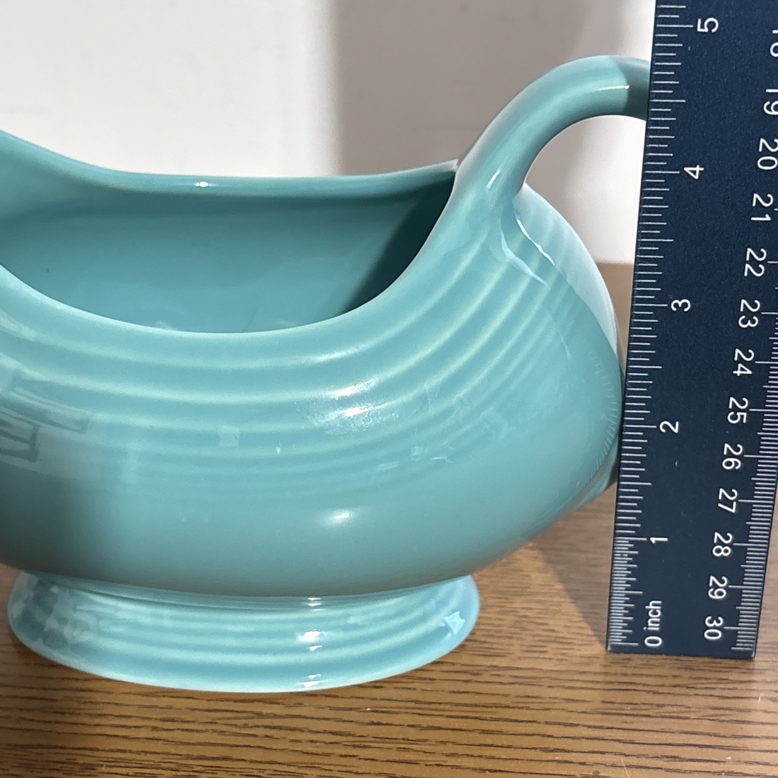 Fiestaware Turquoise Gravy Boat Homer Laughlin Introduced In 1988 Made In USA