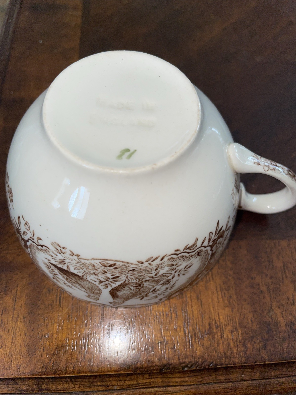 Johnson Brothers Wild Turkeys Native American Windsor Ware Teacup and Saucer