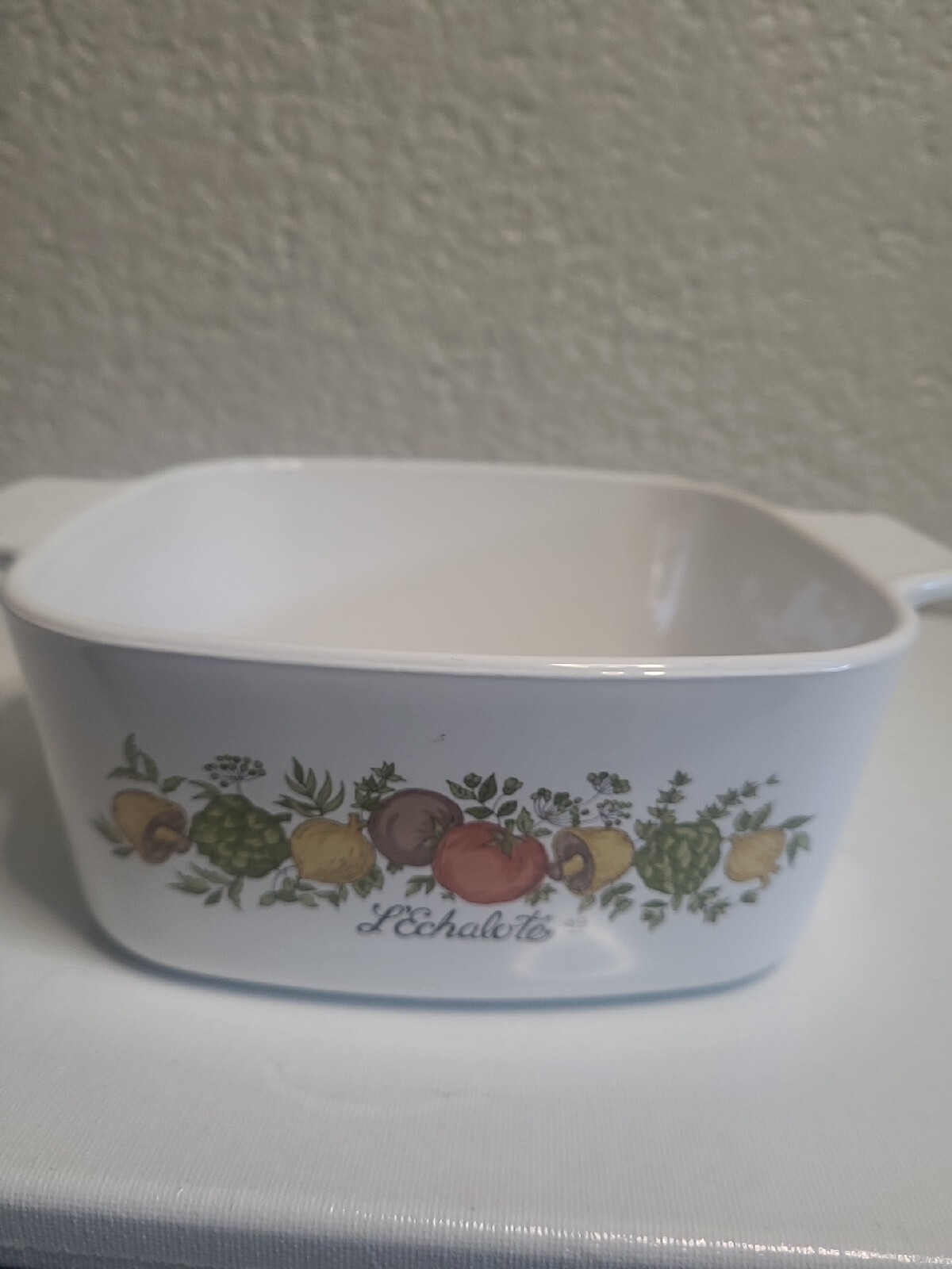 VINTAGE CORNING WARE SPICE OF LIFE L’ECHALOTE 1970 E A-1.5-B L 1.5 casserole