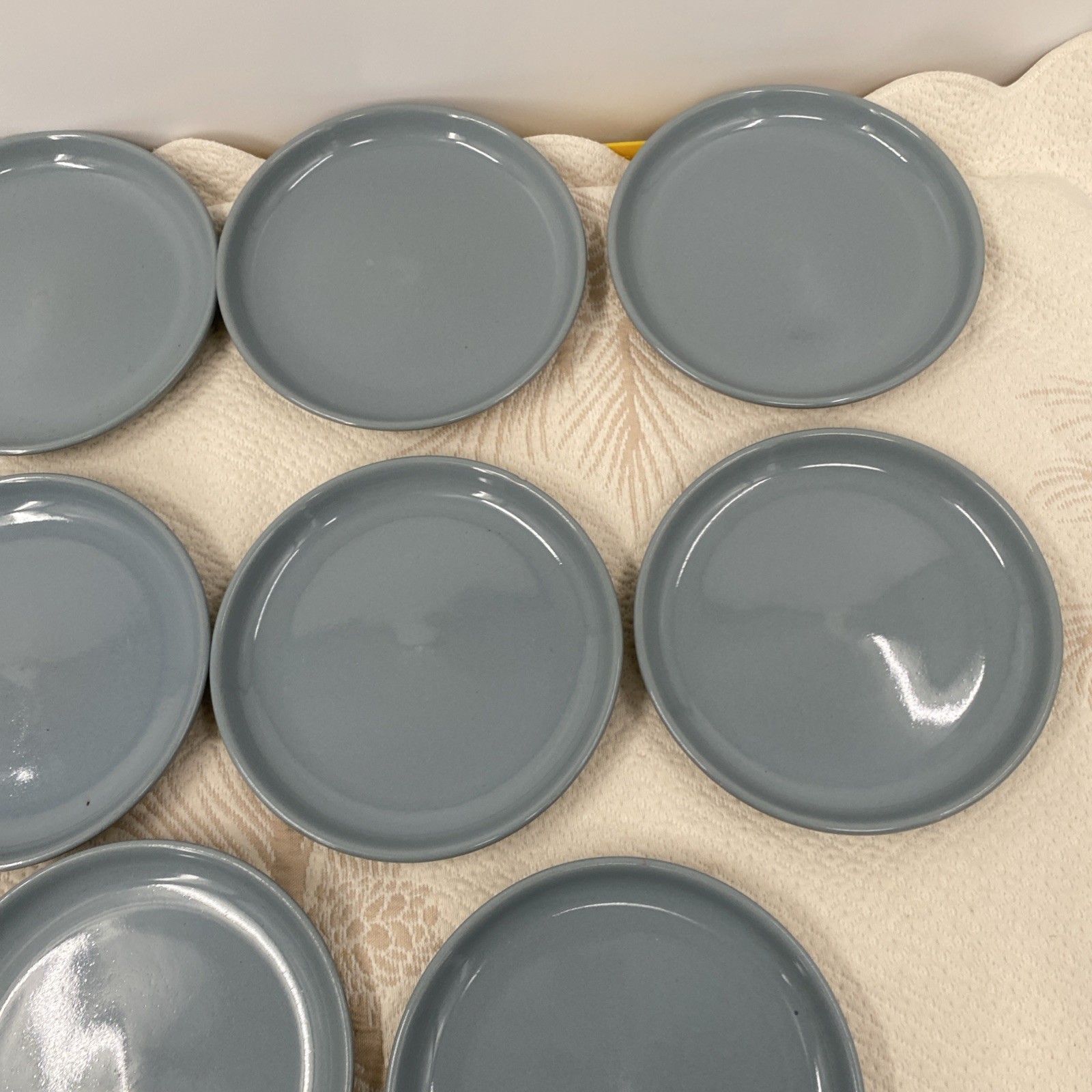 Denby Branded Salad Plates, Set of 8, 6.5in Diameter Vintage Made In England