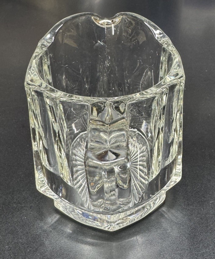 Indiana Glass Peerless Wide Colonial Panel Creamer Sugar Bowl Set Clear
