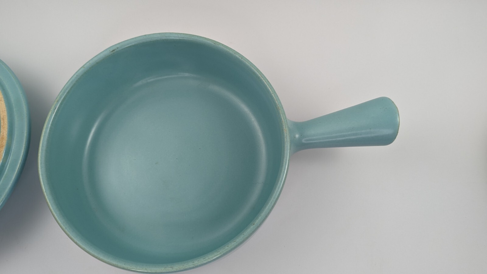 3 Piece Set – Mid Century Modern La Solana Art Pottery Blue Medium Casserole MCM