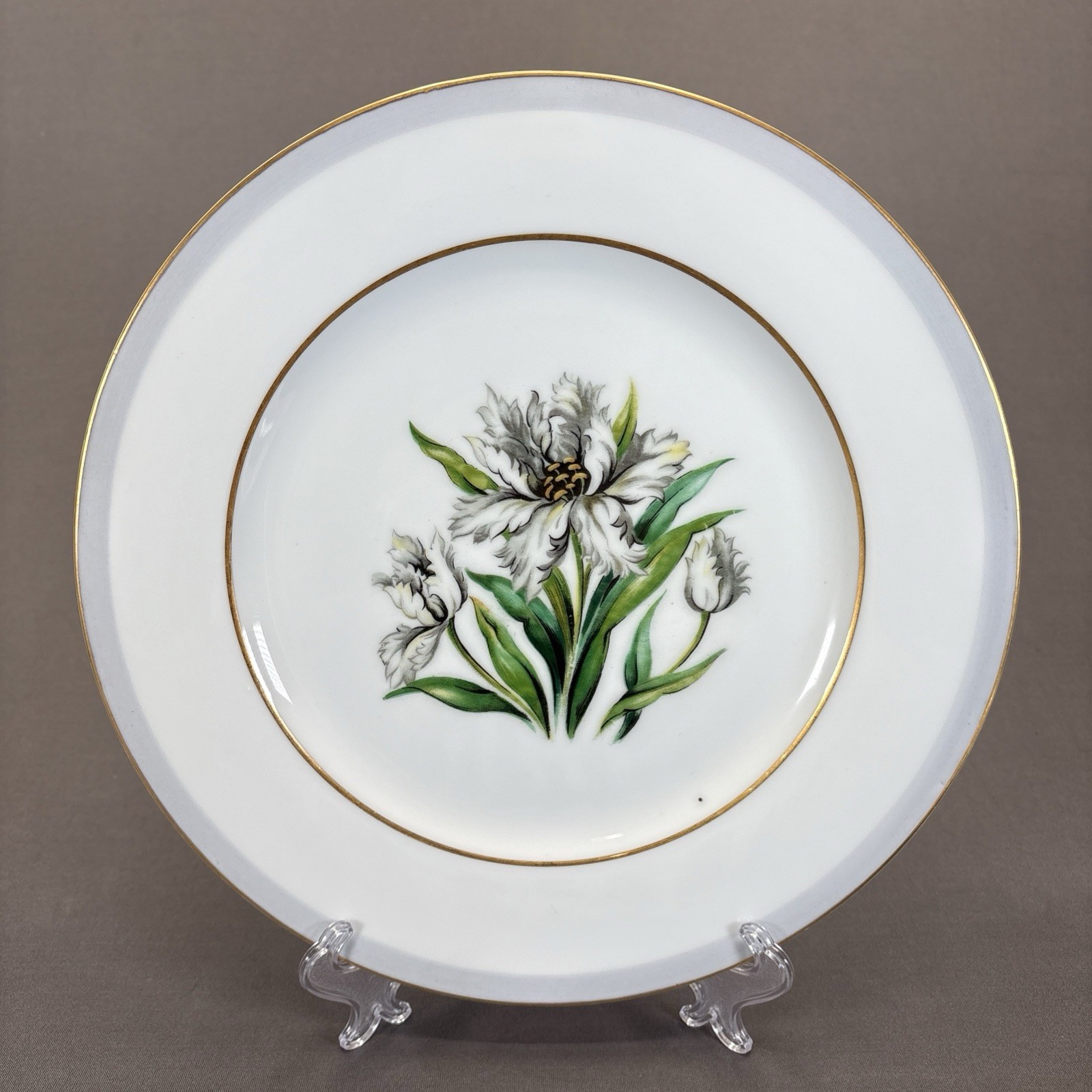 Citadel Fine China Ashworth Dinner Plate 10 5/8″ Replacements White Flower