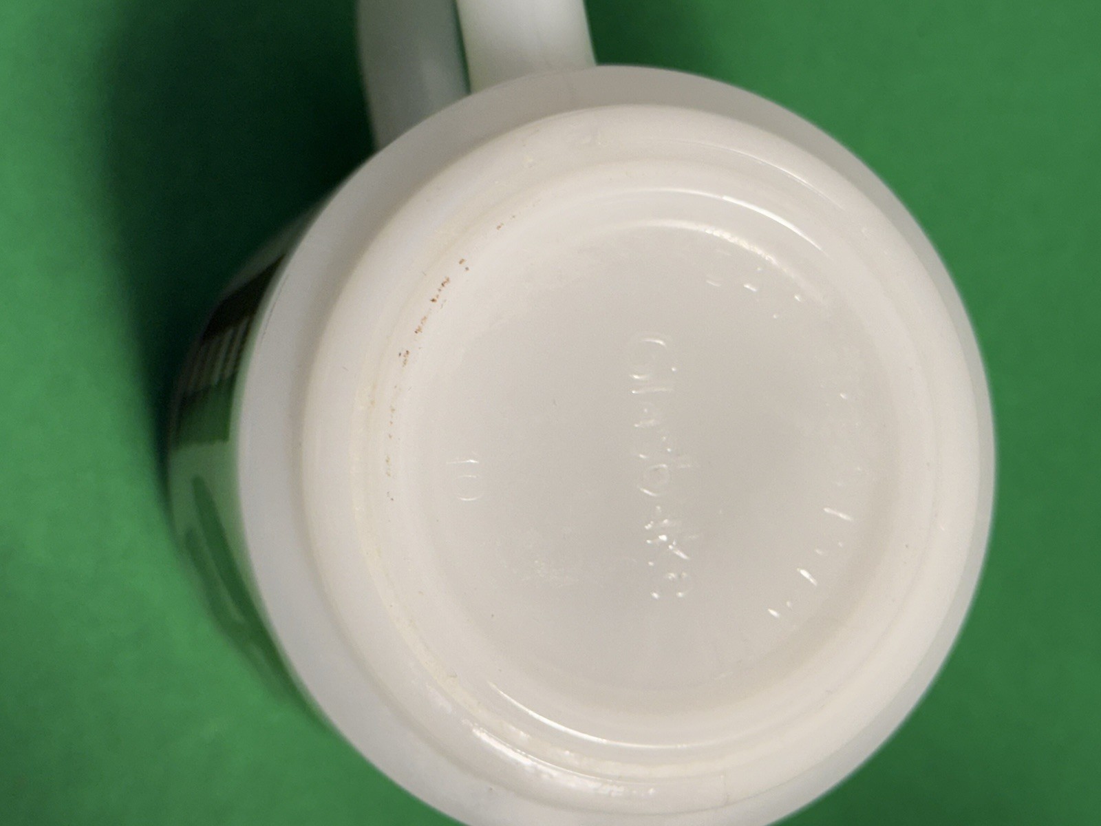Vintage Glasbake Brown Tulip & Gingham Coffee Cup Mug 2 available 9-10 oz