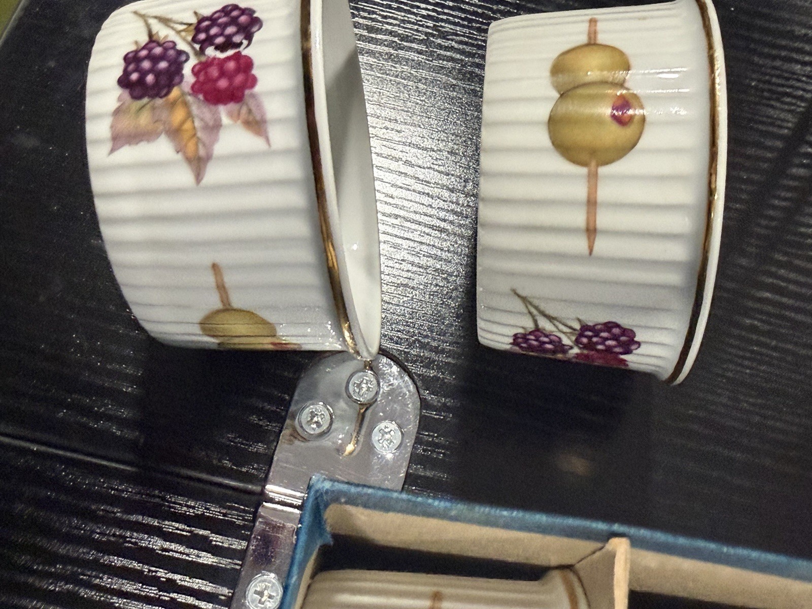 VTG Royal Worcester ‘Evesham’ Flameproof Porcelain Ramekins Set 6 Fruit Pattern