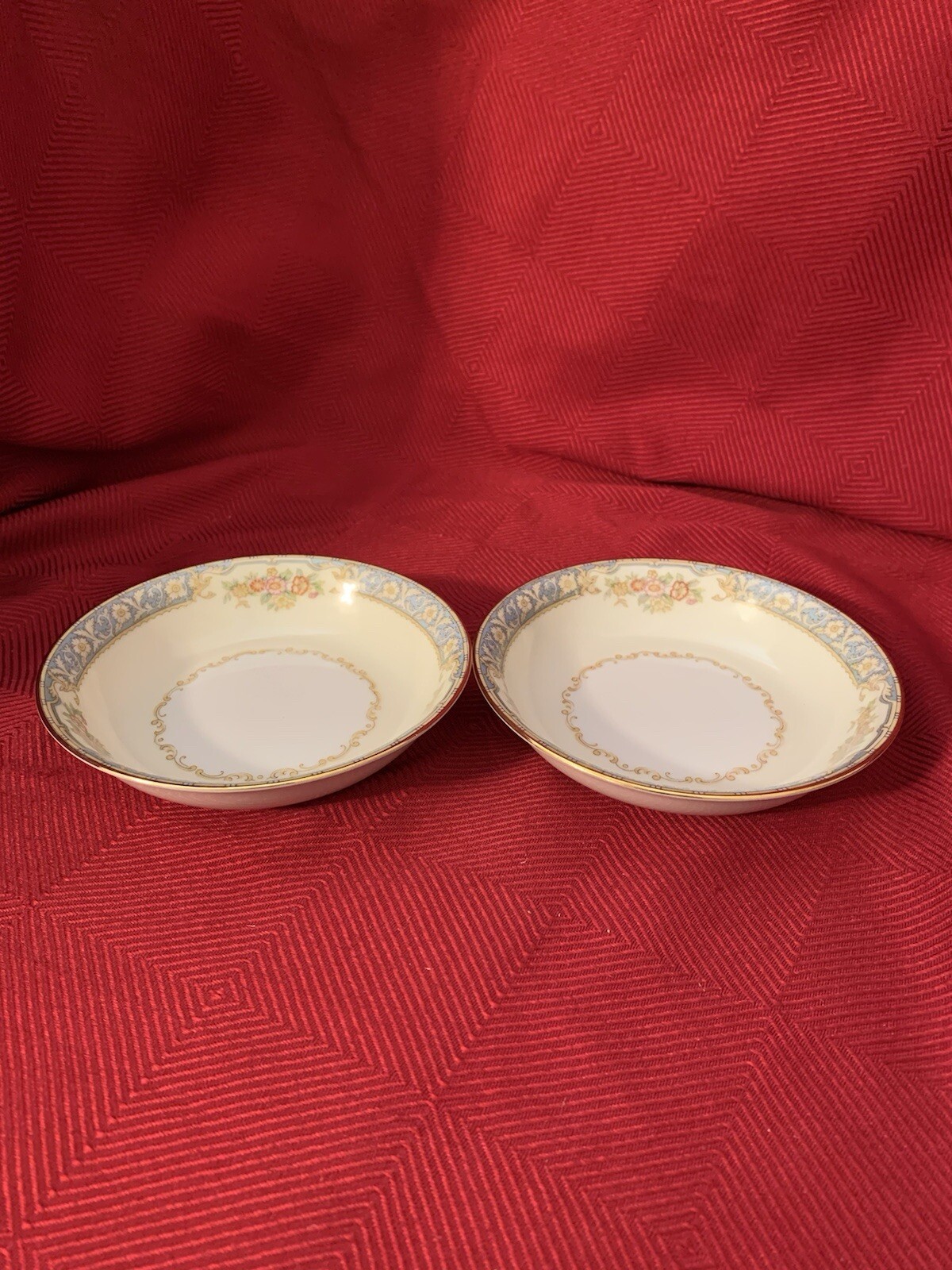 Set of 2 Noritake Royce 660 Fruit/Dessert Bowls Floral & Gold Trim Qty. Avail