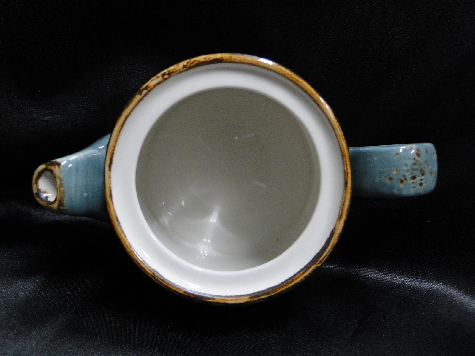 Steelite Craft, England: NEW Blue Teapot Club w/ Lid, 4 1/2″, 15 oz