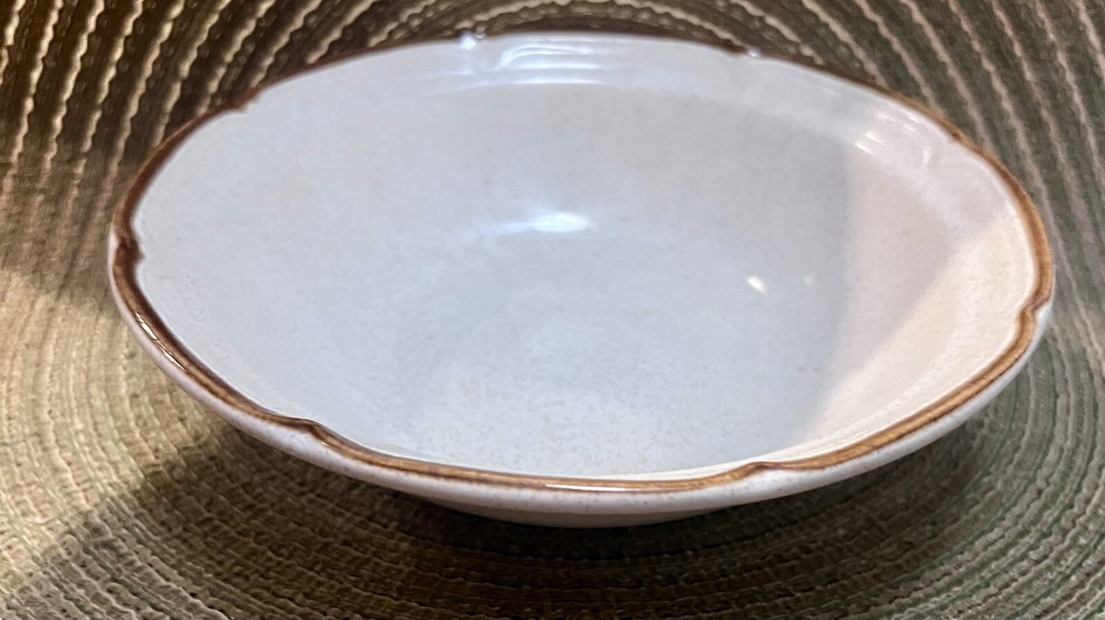 Hearthside Stoneware Autumn Fair Baroque Japan Soup Bowl 6.5in Vintage Set of 2