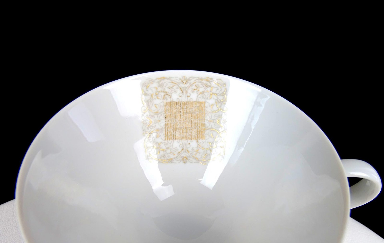 Rosenthal Continental Porcelain Lace Antique Vintage 2.2″ Cup & Saucer Set 1963