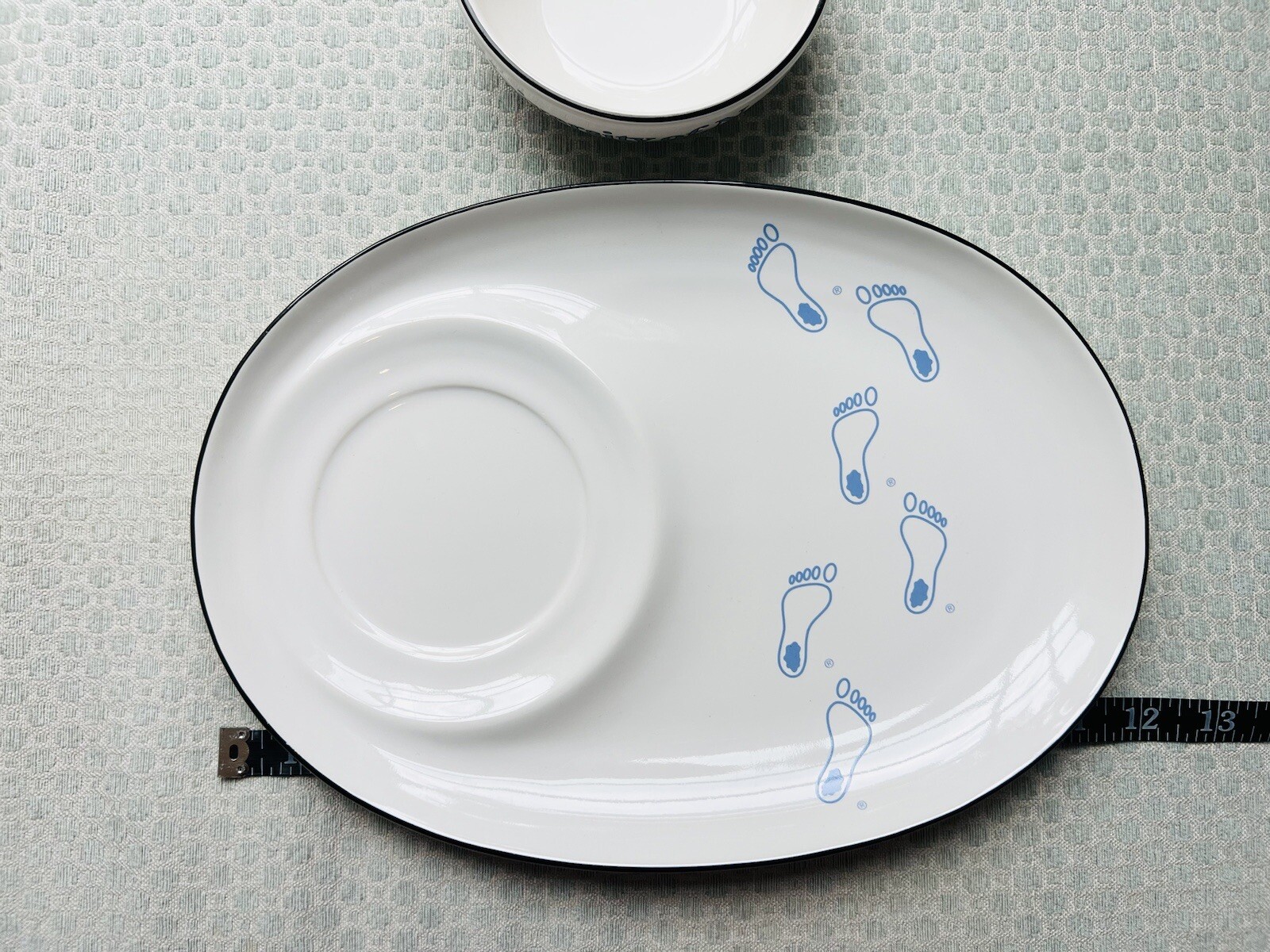 Pfaltzgraff UNC Tar Heels Soup & Sandwich Snack Tray Set 039 North Carolina USA