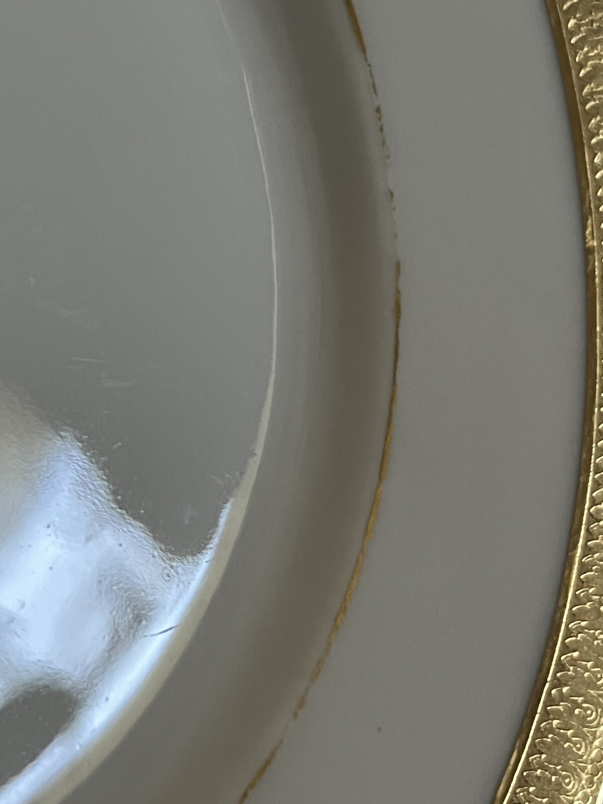 B &C L.Bernardaud &Co Limoges Gold Band Trim Bread And Butter Plates Set Of 6