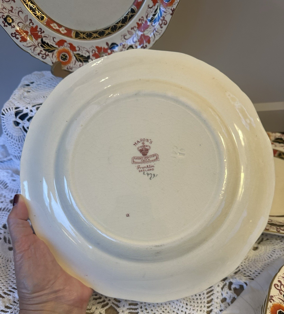 Masons Ironstone Antique Pattern 4791 7x Dinner Plates Read Description