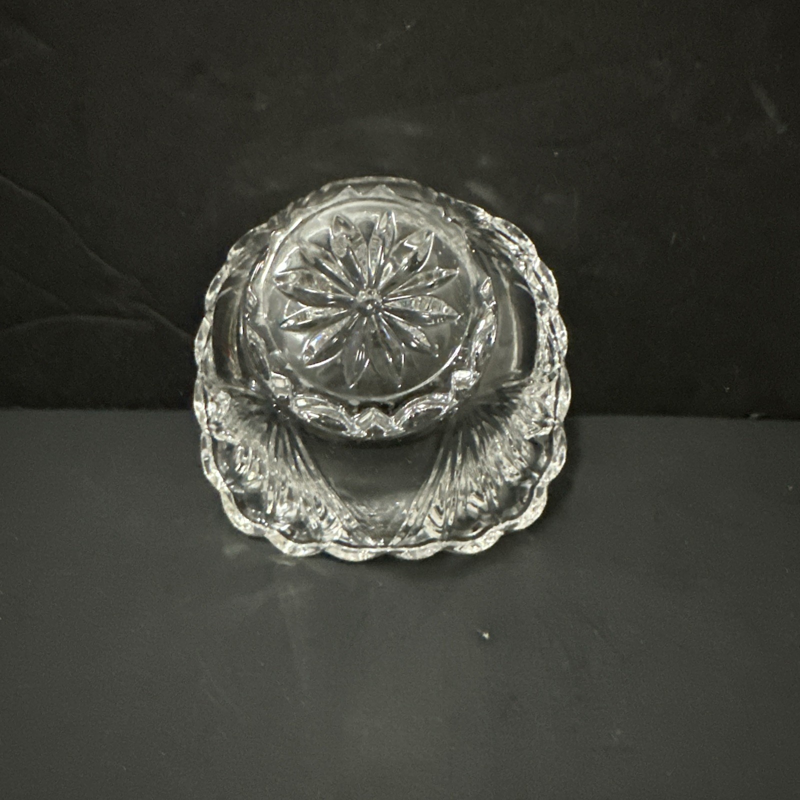 Oneida Crystal Bowl 3 Inches Tall Vintage