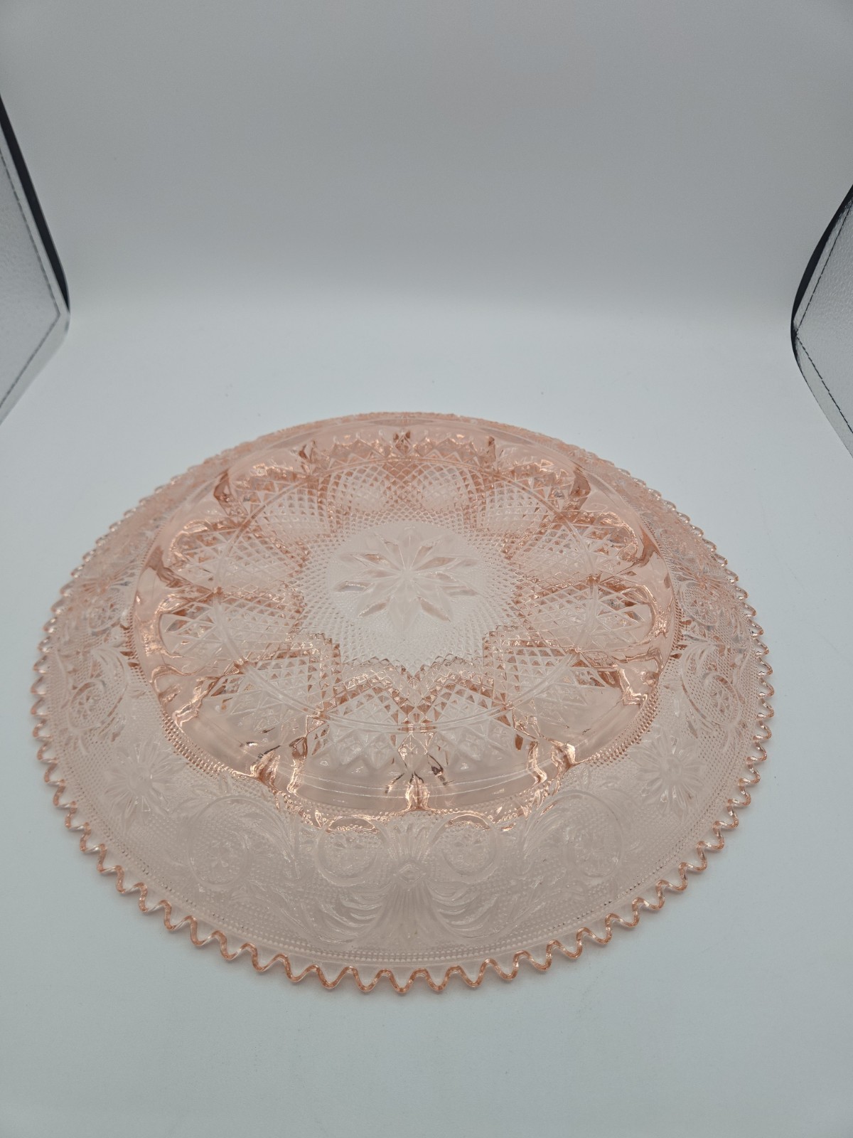 Indiana Glass Tiara Pink Deviled Egg Platter 12″ Beautiful!