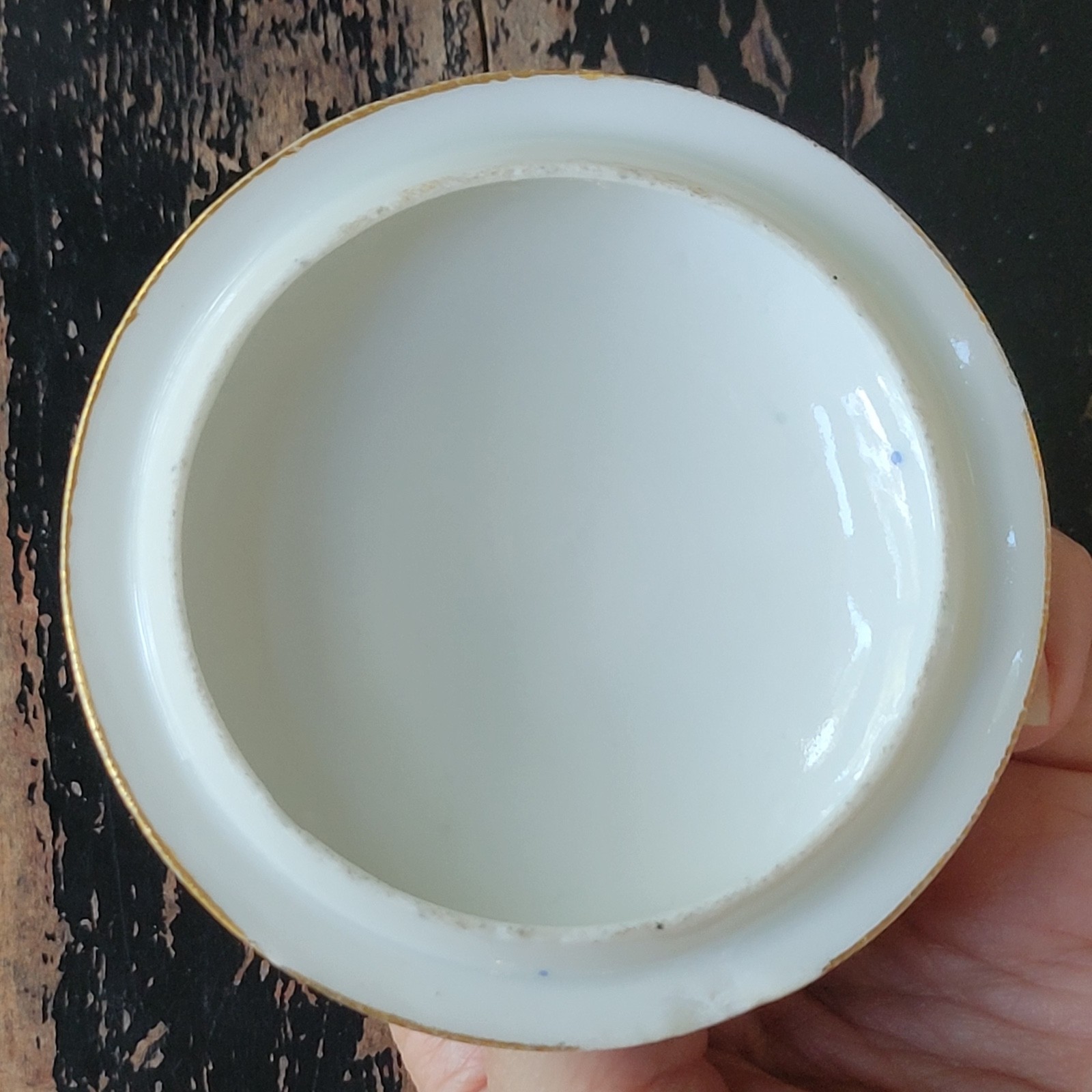 Antique 1800s Ginori Doccia Capodimonte Lidded Porcelain Chocolate Cup Italian