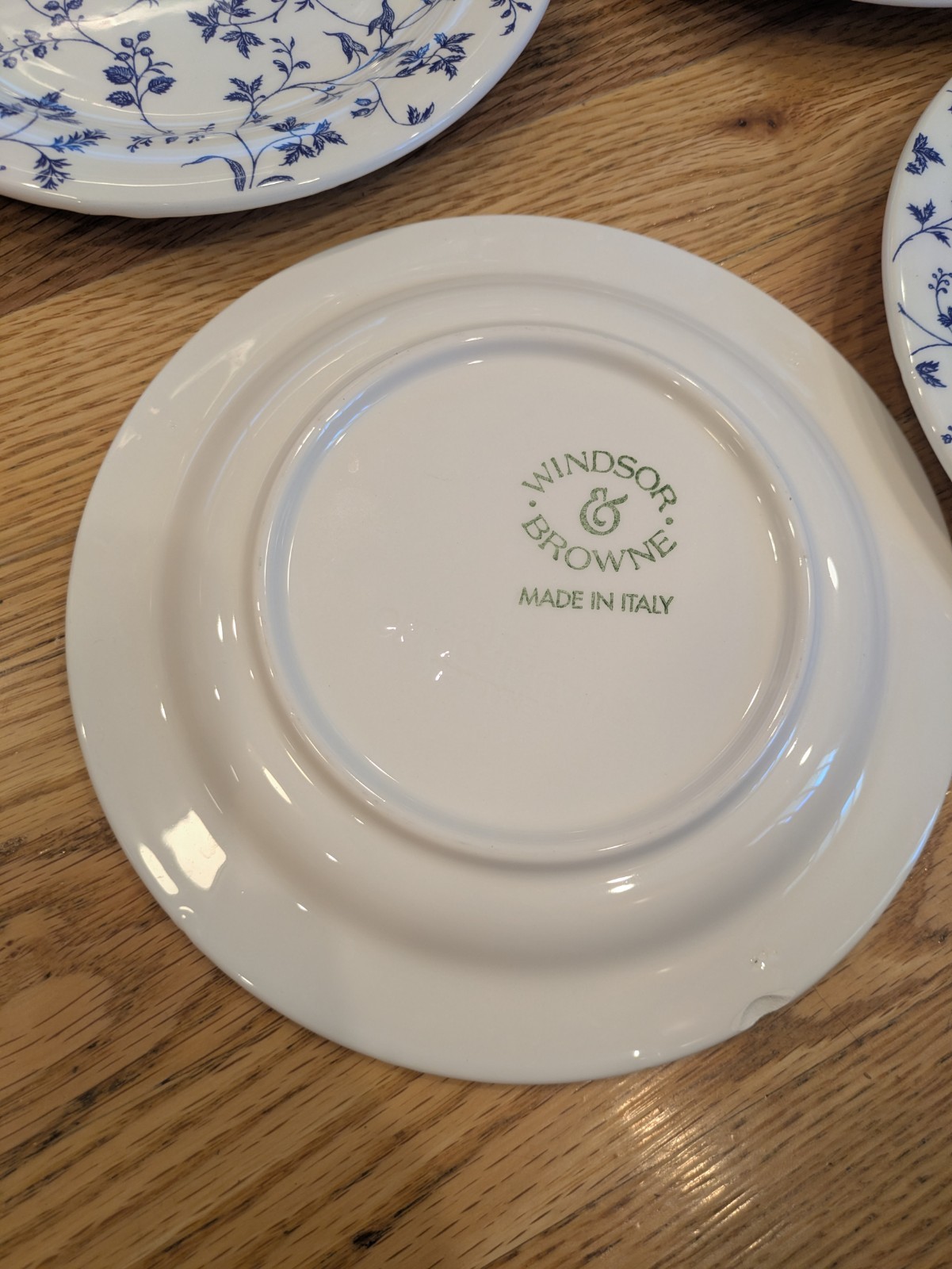 (4) Windsor & Browne Salad Plates 7-3/4″ Quadrifoglio Made in Italy Floral READ