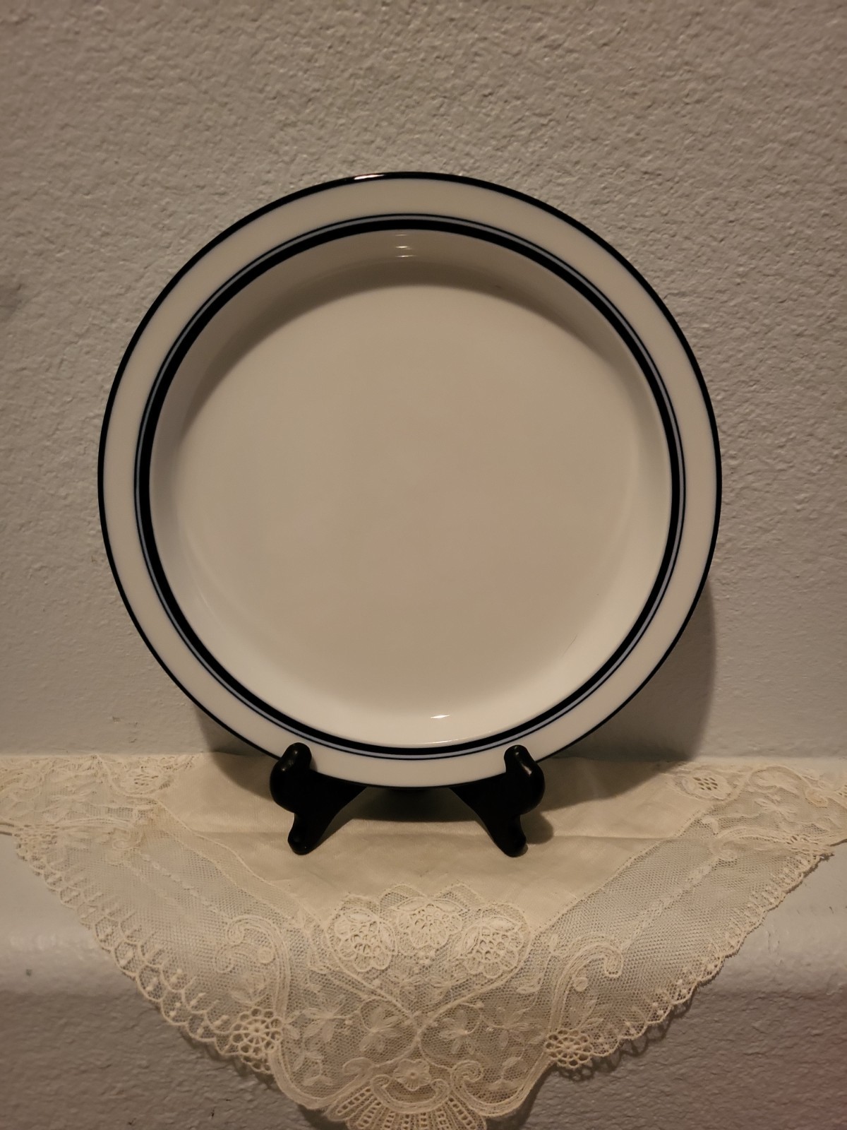 Dansk Christianshaven Blue Bistro Salad Dessert Plates Set of 4 Japan 8 3/4″