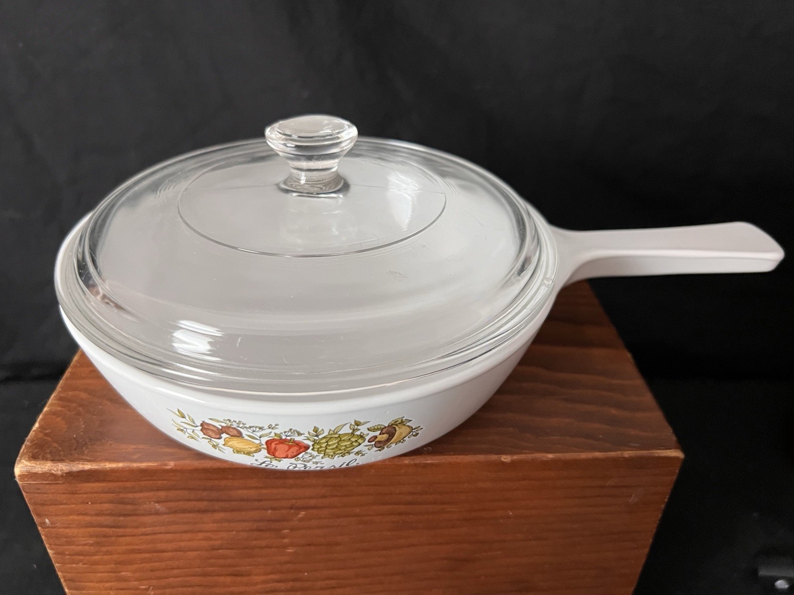 Vintage Corning Ware Spice of Life Le Persil Saucepan P-83-B With Lid 6.5 in