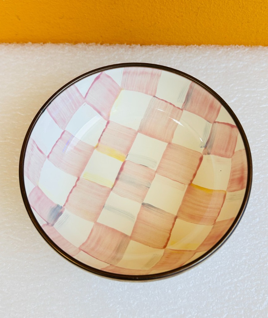 MacKenzie-Childs 89906-740 Hand Painted Rosy Check Relish Dish. New!