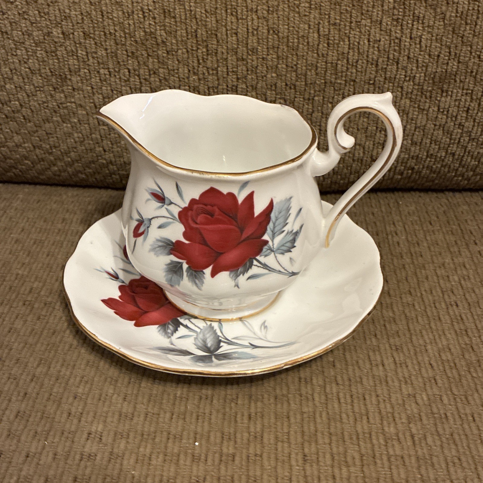 Royal Albert Creamer and Saucer Sweet Romance England