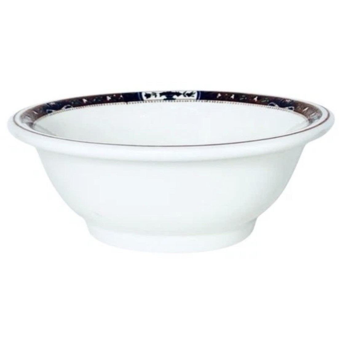 Walker China REGENT Alco Standard Corp Rust Floral Blue Restaurant 6 7/8″ Bowl