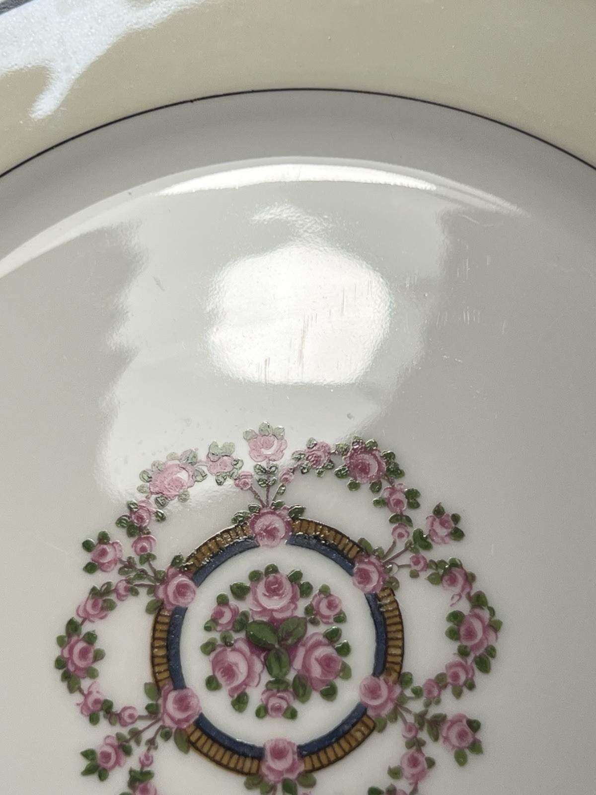 Theodore Haviland Limoges 1920s Salad Plate Replacement Amiens Rose Garland 7.5”