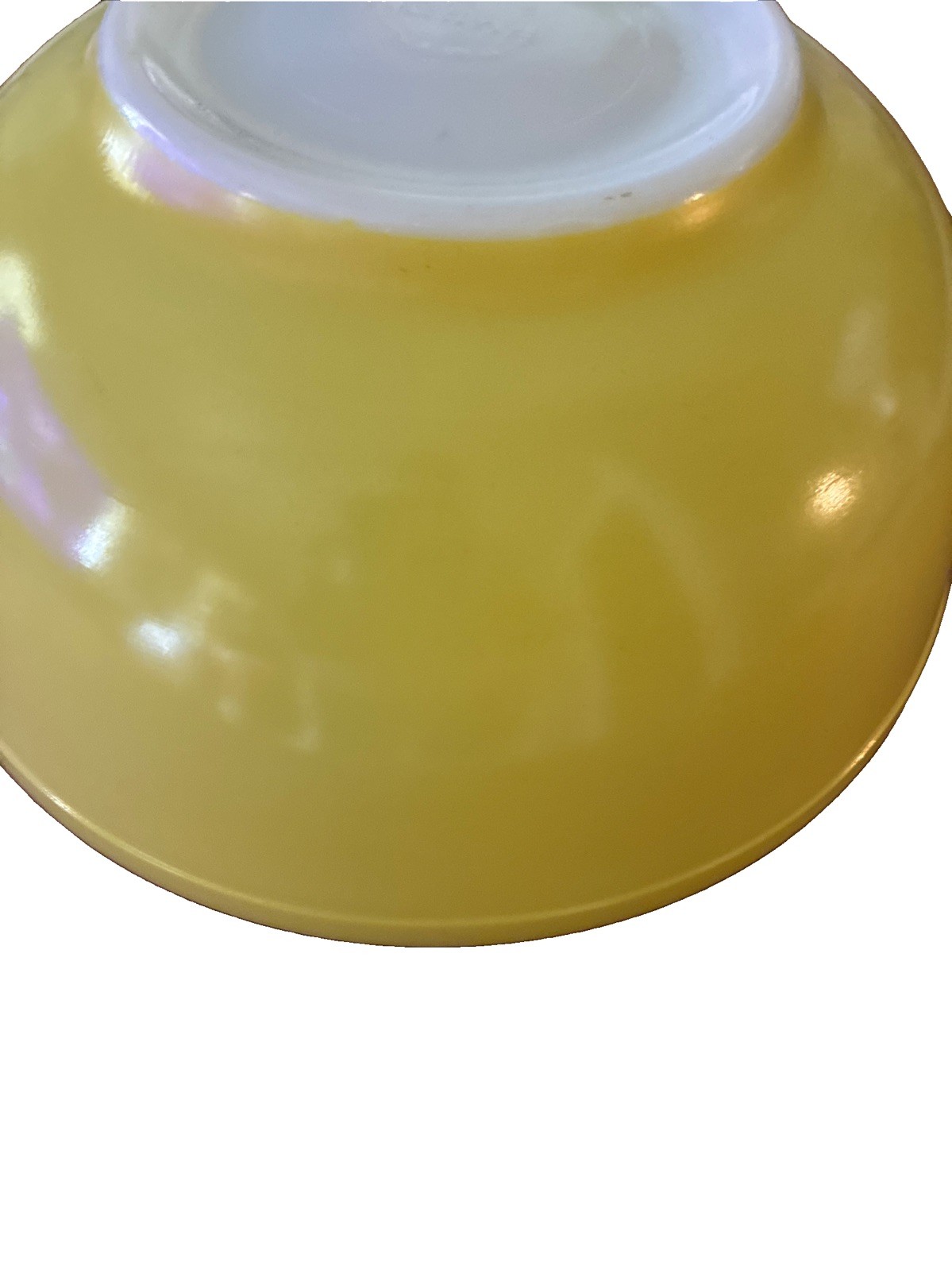Pyrex 10-inch Yellow Nesting Mixing Bowl 4Qt 404 Large Primary Bowl Vintage MCM