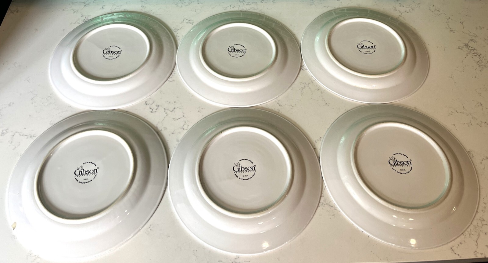 Lot of 6 Gibson Housewares Mojave Design Southwest 11-3/4 inch Dinner Plates