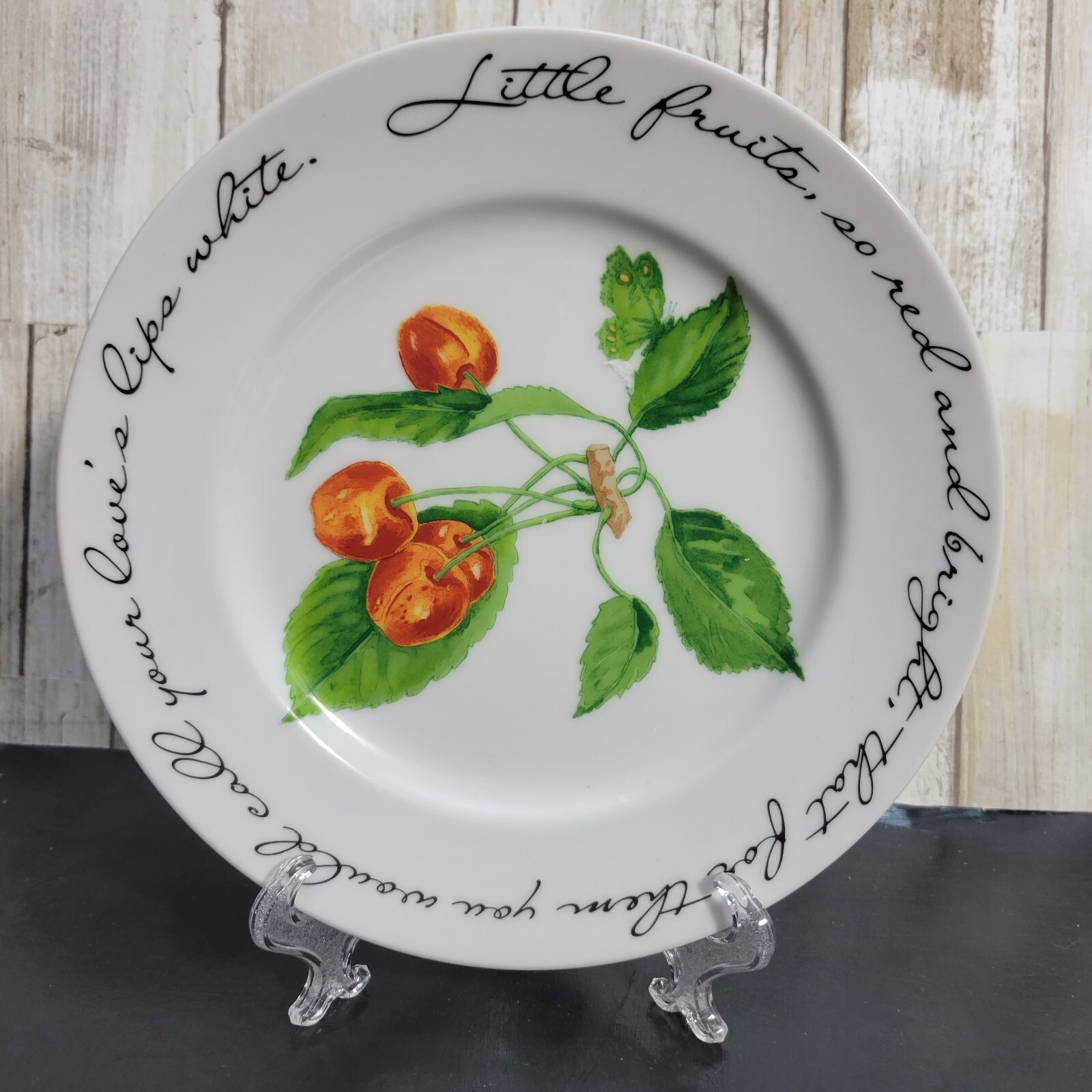 Williams-Sonoma Orchard Suite Salad Plates John Donne Quotes 73/4″ Set Of 2