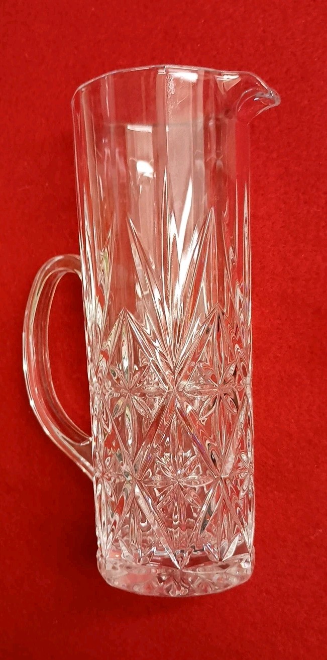 Cristal d’Arques 24% Lead Crystal Pitcher & 2 Matched Glasses 3 Piece Set France