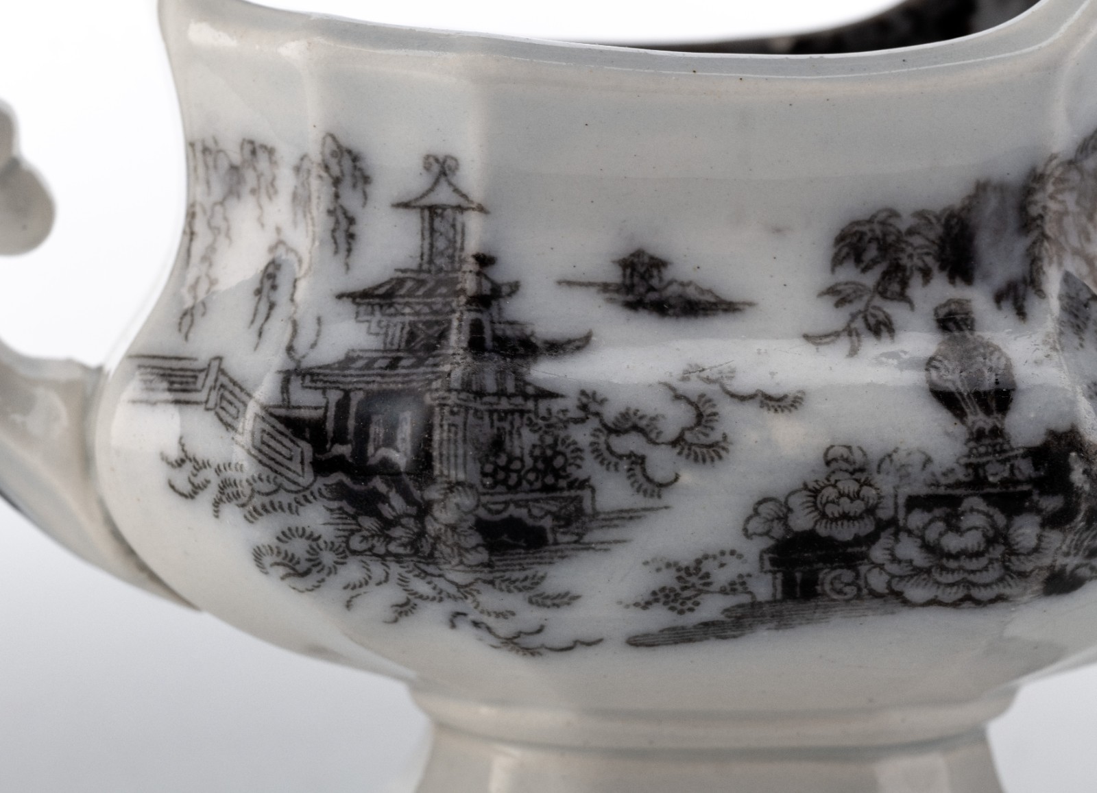Mid 1800’s W. Adams & Son Staffordshire Ironstone Creamer Jeddo Mulberry 7×5″