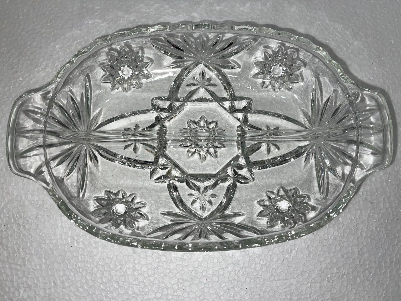 2 Glass Candy Dishes 1-8 inches -1 -10 inches long clear