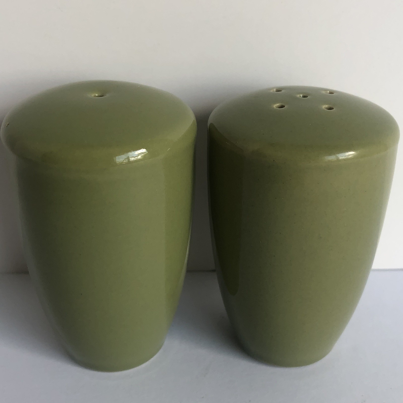 Royal Norfolk Olive Green Ceramic Dish Serving Set 7 Pieces Look New