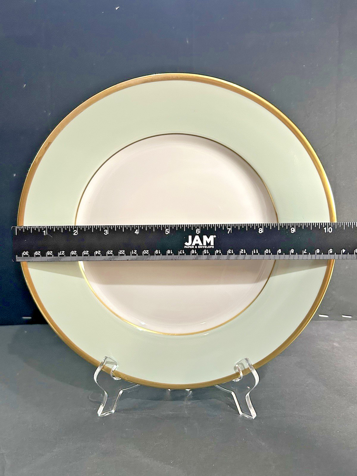 Legle Limoges Chamart Sous Le Soleil 10.25” Dinner Plate Celadon **READ**