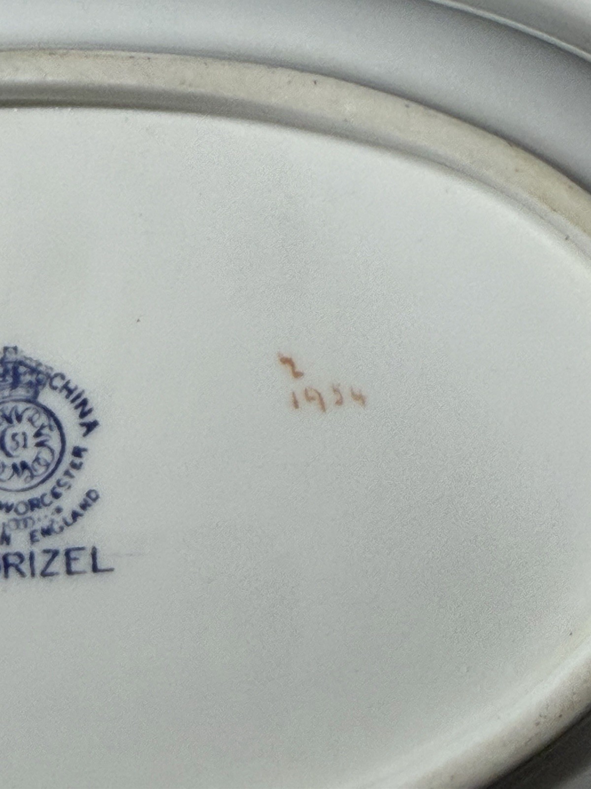 Two Royal Worcester Vegetable Dishes. Florizel Pattern. Prince Of Wales Feathers