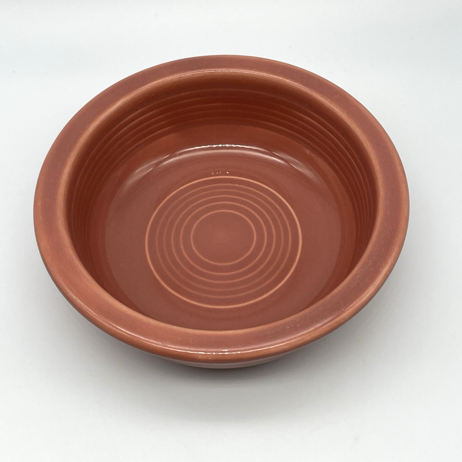 Vtg Fiestaware Rose Nappy Bowl Fruit Sauce 4.75″ Homer Laughlin 1950-1959