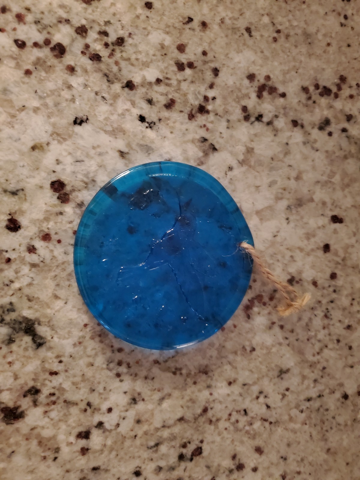Blenko Glass Suncatcher – Hummingbird – Turquoise